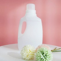 세제 리필 용기 소분 용기 천연세제 DIY통 플라스틱 2L (심플형) / 라벨 구매 가능, 세제용기2리터(심플형) 반투명용기,투명계량캡