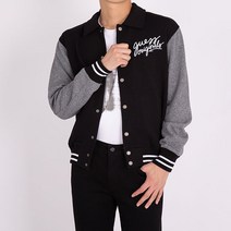 게스 남성 가을 블랙 야구점퍼 블랙 ML3W1800