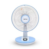 깜찍한 스탠드 미니 선풍기 소형.사무실/가정용 12인치 탁상용 HV-2112BK/HV-2113BL, 블루, HV-2113BL