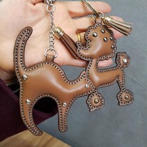 로스킨 동물캐릭터 반제품(소가죽) 강아지 곰 사슴 고양이 토끼 가죽공예 DIY 패키지, 민자탄색사슴