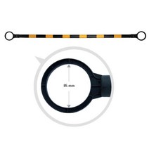 현장 접근금지 바리게이트 반사띠 콘걸이봉 40개 고속도로 주차콘 차량통제, 칼라콘 걸이대 (노랑띠)