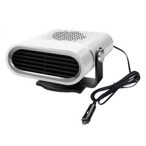 차량온풍기 휴대용열풍기 히터 12v 전기 난방 팬 200w 난방 냉각 팬 전기 건조기 앞 유리 defogging demister defroster, 하얀