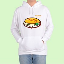 맞춤 분식 야식 ATOG ATO 후드티 배달 오므라이스, 후드티블랙, M
