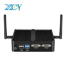 XCY 팬리스 미니 PC 인텔 셀러론 J4125 쿼드 코어 듀얼 NIC 기가비트 LAN 2x RS-232 직렬 포트 6x USB WiFi 4G 임베디드 IPC, No RAM No SSD NoWiFi, intel Core i3-5005U