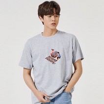 키밍 슈가푸드 초콜릿 비만 그래픽 캐쥬얼 반팔티