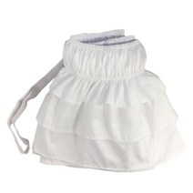 THE VEDO SHOP 탄력 있는 먼지 주름 장식 침대 치마 주름 태양열 집열기 폴리에스테 극세사 모든 크기, 폴리 에스터, White-200x200cm (킹)