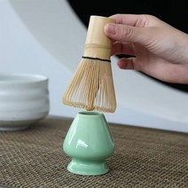 1PC 말차 녹차 가루 말차 대나무 털 대나무 차선 유용한 브러쉬 도구 주방 악세사리