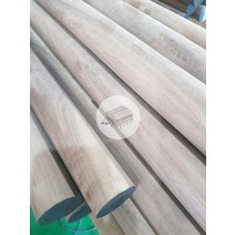 우드창고 월넛 목봉 프리미엄 북미산 50파이x3000mm 목봉 원주목 나무봉환봉 옷걸이봉 목재 셀프인테리어
