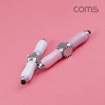 Coms 4 in 1피젯스피너 볼펜 터치펜 램프 Pink LED 라이트 터치볼 피젯토이 키덜트 장난감, 상세내용표시
