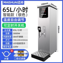 업소용온수기 카페 냉온수기 급수기 온수 기계 상업용 정수기 식당, 100L, 65LH 절전형 실버