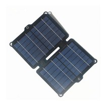 태양광 패널 주택용 소형 미니 10 와트 T 접는 전지 듀얼 5 볼트 휴대용 휴대 전화 플트 충전 야외 하이 보조베터리, 01 10W 2 folded ETFE