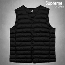 슈프림 정품 다운 경량 패딩 조끼 슈프림라이트다운 남녀공용