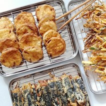 스텐304 튀김바트 다용도 요리용 주방 쟁반 트레이 12종, 레벤쿠첸 직사각 스텐 망 세트 L