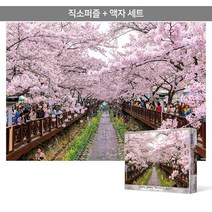 1000피스 직소퍼즐+액자세트 - 진해 여좌천 (액자포함), 단품, 단품