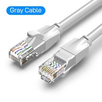 네트워크 모니터링 테스트기 Vention-이더넷 케이블 Cat 6 네트워크 4 트위스트 페어 패치 코드 인터넷 UTP Cat6 Lan 노트북 라우터 이더넷 RJ45, 06 5M, 01 Round-Gray