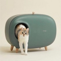 샴고양이 펫하우스화장실 노묘 야옹이화장실 딥그린, 상세페이지 참조