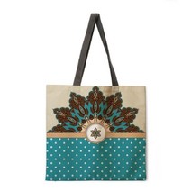 페이즐리에코백 반다나 보헤미안 가방 히피걸 모리걸 룩 black and yellow windmill tote bag shoulder bag linen fabric casual