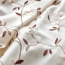 맞춤 아리아 플라워 포인트 자수 2colors DDASHAN 따스한 제작 커튼