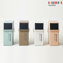 [한샘] 몰PICK 케이스 슬림 카페 휴지통, 상세 설명 참조, 제품:한샘 468753A 샤바스 휴지통 (화이트)