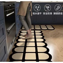 대형주방매트 두꺼운 특대 부엌 현관 주방매트, 45x70cm (수분 및 흡유) 벌집