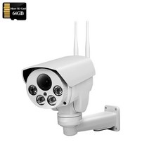 열화상카메라 적외선카메라 적외선 무선 보안 IP 와이파이 PTZ 자동 줌 SD 카드 사람 감지 IR Sonyimx335 HD 3G 4G SIM, 없음, 38.5MP-4G(B)-64GB - AU 플러그-2.7