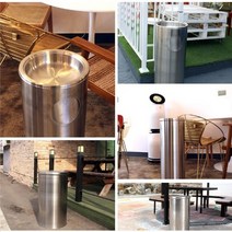 실외휴지통 뱅뱅이 대형 500x720 141L 쓰레기통, 없음