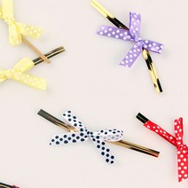 컬러 리본 빵 클립 포장 완제품 완성 구디백 끈 식빵 선물 묶는끈 수입 땡땡이 포장용 철사 꾸미기 장식 데코 타이, 색상혼합 1통