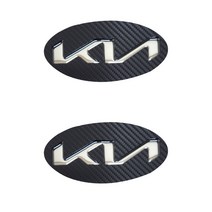 k5엠블럼 엠블럼1세트(앞+뒤), 카본실버, 2020-(3세대)