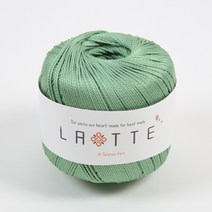 [앵콜스] (10+1) 라떼 LATTE 여름 코바늘 모자 가방 뜨개실, 19 인디민트(낱개)