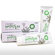 하얀민들레 치약 160g 고기능성 웰빙치약 잇몸질환 구내염, 6개-1세트