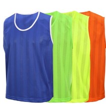 오레인 다용도 성인용 줄무늬 팀조끼 축구조끼