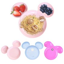 릴팡 1+1 멜라민 아이콘접시 골라담기, 아이콘접시(핑크)/아이콘접시(베이비블루)