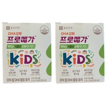 [종근당건강] 프로메가 짜먹는 식물성오메가3 키즈 2박스(60포), 30포, 4세트