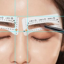 눈썹 가이드 그리는법 여자 모양 그리기 그리개 도구 템플릿 도우미 스티커, 타입, A타입