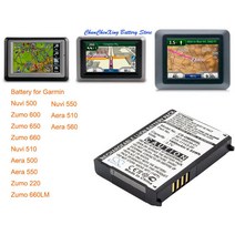 Cameron Sino 1880mAh 배터리 010-11143-00 Garmin Aera 500 510 550 560 Nuvi 500/510/550 Zumo 220/600/6, 한개옵션0