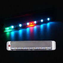 태양열 크롬사각 26패턴 LED 경광등경고등 안전용품 경광등 싸이키 LED모듈 태양열LED, 본상품