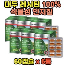 LECITHIN 대두 레시틴 100% 대용량 6통 포스파티딜콜린 영양제
