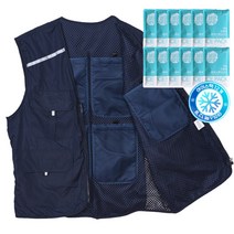 아이스 쿨조끼 1개+아이스팩12개 택배 배달 얼음조끼