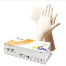 크린가드 G10 식품용 라텍스 글러브 100매 중형, 44501 크린가드 라텍스장갑 중형 1카톤, 중(M)