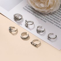 토우링 발가락 반지 빈티지 파도 거북이 발 반지 고대 할로우 조각 여름 해변 오픈 토 링 여성용 뱀 조