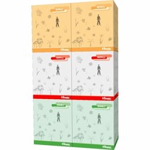 크리넥스 부띠끄 미용티슈 정사각티슈 100매 콤비 6개, 단일 수량