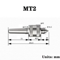 목공 탁상 소형Mohs 합금 MT2 회전 움직일 수있는 골무 소형 선반 높은 정밀도 CNC 공작 기계, 01 MT2_01 Mohs HRC60