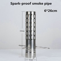 거꾸로타는화목난로캠핑 텐트 스토브 배기 파이프 커버 굴뚝 화상 방지 벤드 연장 야외 장작 난로 액, 06 F
