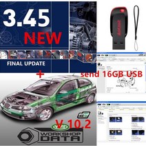 차량용 다그3 스캐너 버전 auto.data 3.45 및 생생한 워크샵 10.2 자동 복구 소프트웨어 + 설치 비디오 가이드 + 원격 설치, 자동 .. 생생한 USB