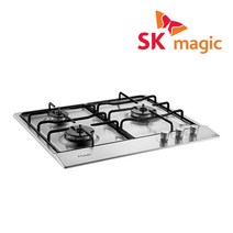 [할인쿠폰지급중] SK매직 2구/3구/4구(285x485/560x430-440/560x480/728x495mm) 가스 레인지 쿡탑 렌지 모음 GRAB221K 외, 배송/설치, LNG_3구_실버(코드식), GRAB322K(560x480)