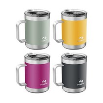 도메틱 써모머그 450ml-모스 글로우 오키드 슬레이트 보온 보냉 텀블러 캠핑용품, 450ml