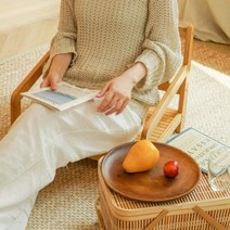 한옥호텔 인테리어 원목 팔걸이좌식의자 엔틱 호텔스타일링 스타일링 데코, 우드