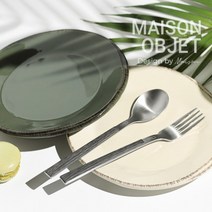 [시에르] 샤틴 티스푼 2P+티포크 2P, 색상:블랙우드, 상세 설명 참조