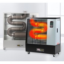 웰템 핫센 산업용 원적외선 돈풍기 석유 등유 튜브히터 열풍기 온풍기 이동식 업소용 난로 히터 송풍팬 타입 15평-65평 R, WHO-135(33평형)