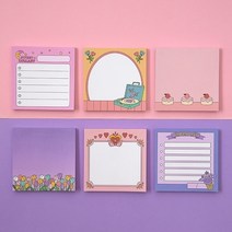 아르디움 컬러포인트 메모지 메모 메모패드, 튤립밤